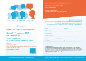 5° incontro Galeno